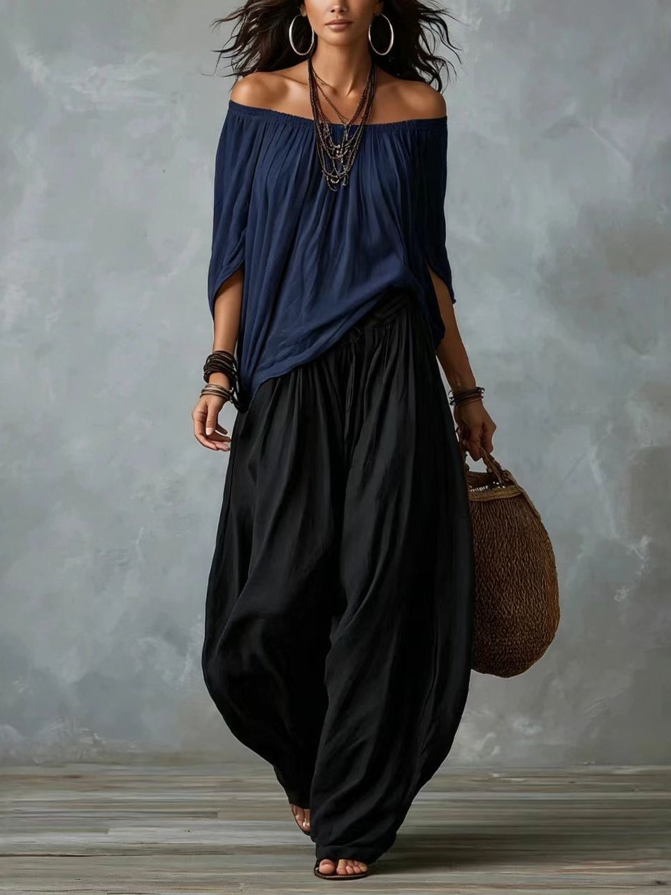 Black Navy Blue / 2XL