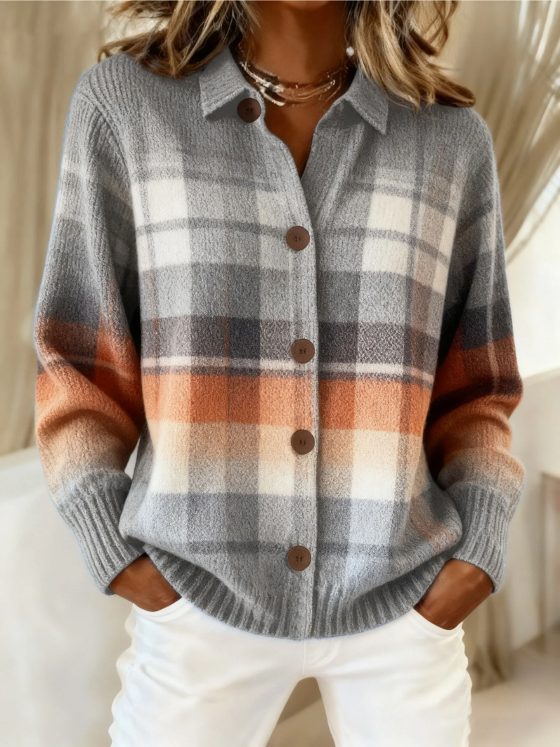 Grey Ombre Plaid / 3XL
