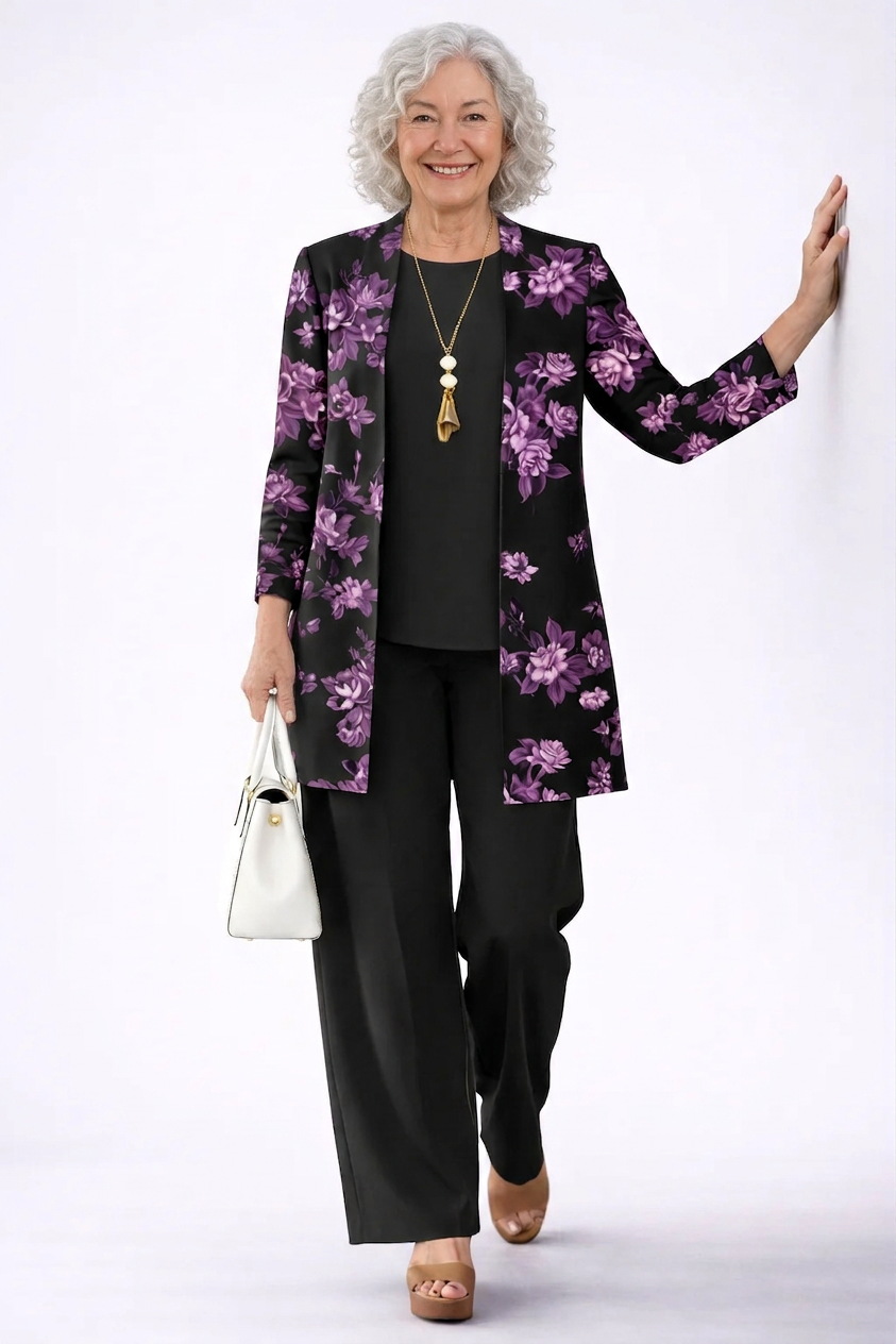 Purple and Black / 4XL