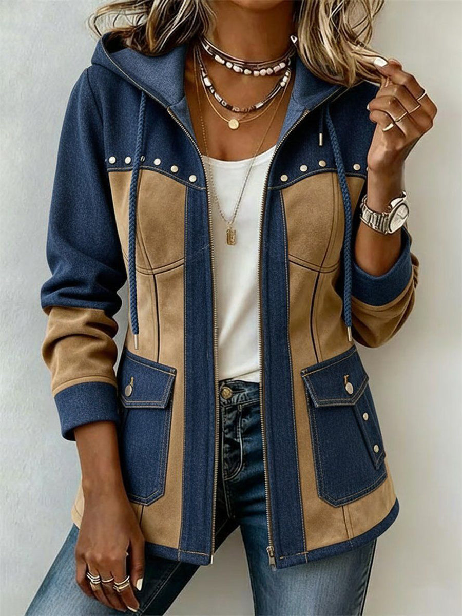 Navy and Camel / 3XL